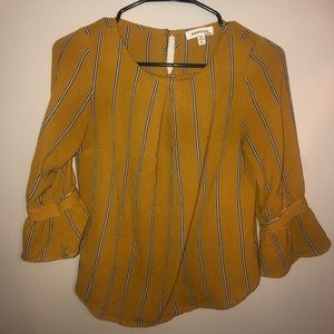 Yellow Striped Blouse